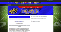 Desktop Screenshot of delavanyouthfootball.com