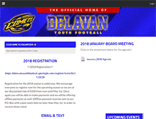 Tablet Screenshot of delavanyouthfootball.com